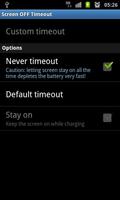 Screen Off Timeout تصوير الشاشة 2