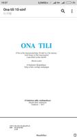 Ona tili 10-sinf poster