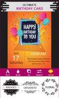 Invitation Maker Birthday/Wedding etc Affiche