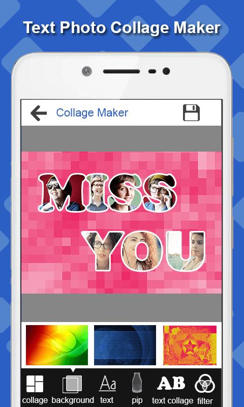 Text Pic Collage Maker Alphabet Letters Numbers For Android