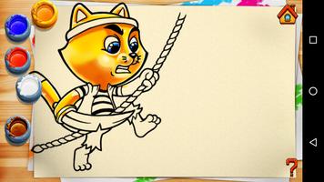 Coloring Book ( Cat Adventure ) ภาพหน้าจอ 3