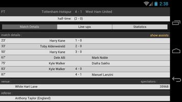 Live Soccer Scores Worldwide ภาพหน้าจอ 1