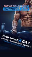 4 Day Gym Bodybuilding Split W Cartaz