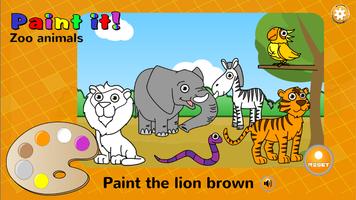 Paint it learn english for kid Ekran Görüntüsü 1