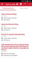 1 Schermata Dịch vụ công