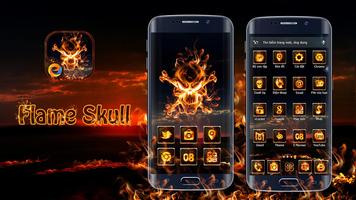 Flame Skull Affiche