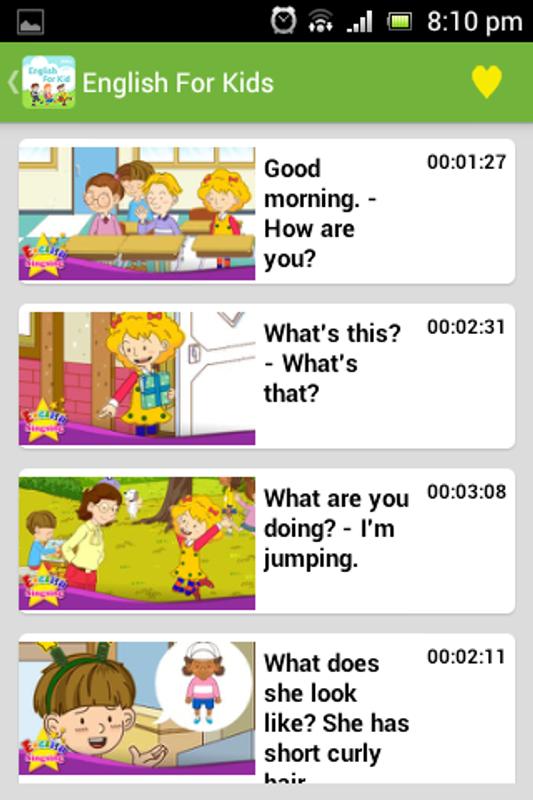 English Conversation for Kids for Android APK Download