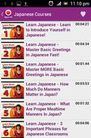 Japanese Conversation Courses capture d'écran 3