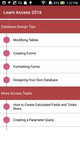 Learn Microsoft  Access 2016 capture d'écran 3