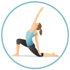 Yoga exercises for beginners ไอคอน