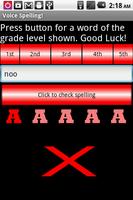 برنامه‌نما Voice Spelling Grade! عکس از صفحه