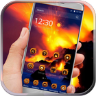 火山の火の地獄 アイコン