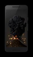 Volcano 3D Wallpaper poster