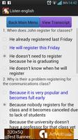 English listening exercises captura de pantalla 2