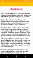 HTML5: Temel Bilgiler اسکرین شاٹ 2