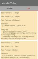 How To Use Irregular Verbs स्क्रीनशॉट 2