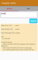 1 Schermata Belajar Irregular Verbs