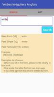 Apprendre Les Verbes Irréguliers Anglais screenshot 1
