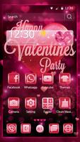 Valentine Amour Pink Tema Poster