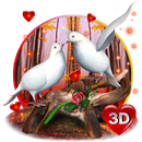 3D valentine pigeon dove theme APK