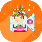 Birthday Photo To Video Maker أيقونة