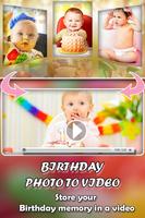 Birthday Photo To Video Maker تصوير الشاشة 2