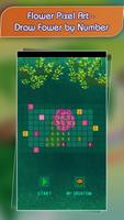 Flower Pixel Art - Draw Fower by Number पोस्टर