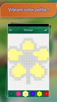 Flower Pixel Art - Draw Fower by Number capture d'écran 2