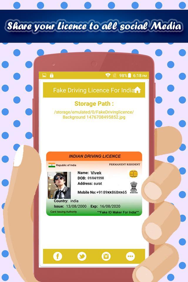 wallpapers Fake Drivers License Maker App driving license maker prank for android