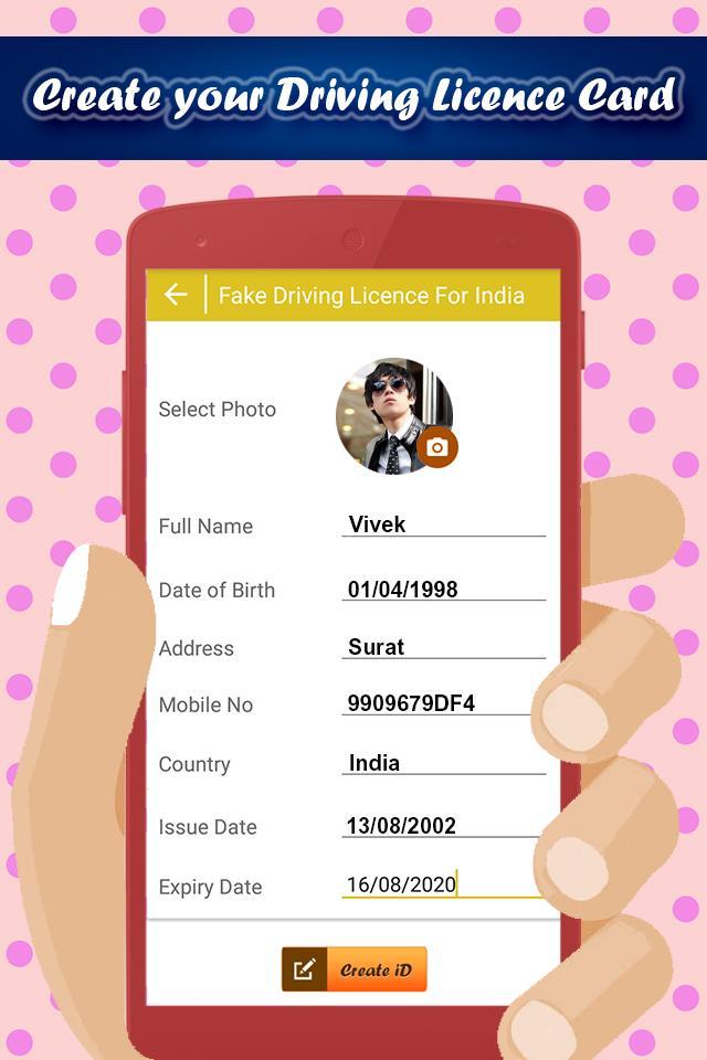 Driving License Maker Prank For Android Apk Download - loud roblox ids pranks