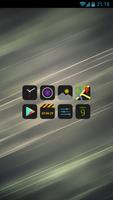 HD Dark Free - Icon Pack تصوير الشاشة 1