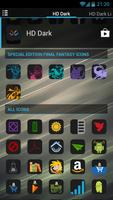 HD Dark Free - Icon Pack تصوير الشاشة 3