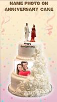 Name Photo On Anniversary Cake Affiche
