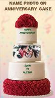 Name Photo On Anniversary Cake captura de pantalla 1