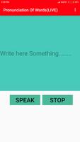 Pronunciation Of Words (Live) постер