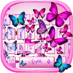 Vivid Butterfly Keyboard Theme
