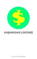 Expenses Listing Affiche