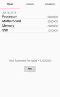 Expenses Listing capture d'écran 1