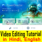 Power Director Video Editing Tutorials in Hindi icon