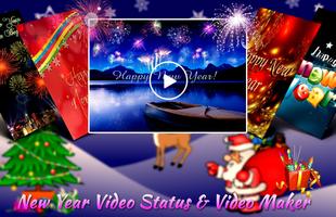 ﻿Happy New Year Status & Video Maker With Music Affiche