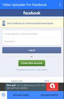 Video Uploader for Facebook poster