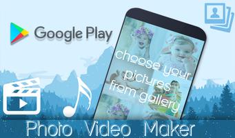 برنامه‌نما photo video maker with music عکس از صفحه