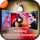 Wedding Animated Video Maker with music 2018 icône