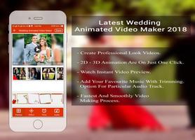 Wedding Animated Video Maker with music 2018 Affiche