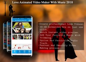 New Love Animated Video Maker With Music 2018 poster