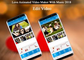 New Love Animated Video Maker With Music 2018 capture d'écran 3