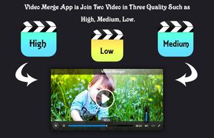 Video Joiner : Video Merger اسکرین شاٹ 1