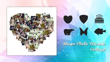 Shape Mosaic Photo Collage Affiche