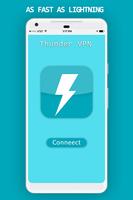 VPN Thunder - 個快速，無限的免費VPN代理 thunder Affiche