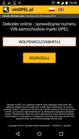 پوستر VIN OPEL DECODER